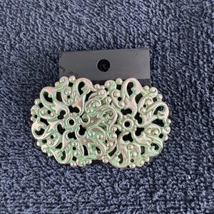 Elegant Green Filigree Earrings